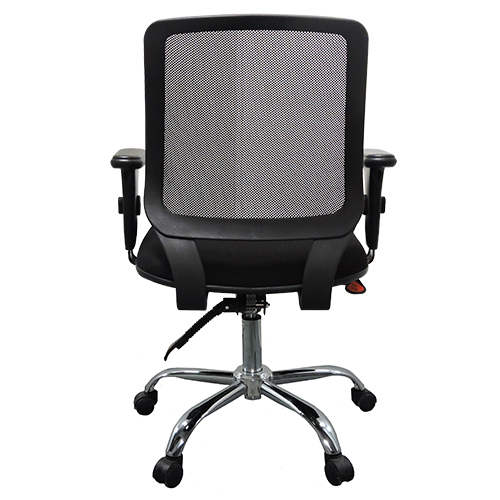 Cadeira Diretor Base Girat Ria Cromada Tela Mesh Staff Designchair