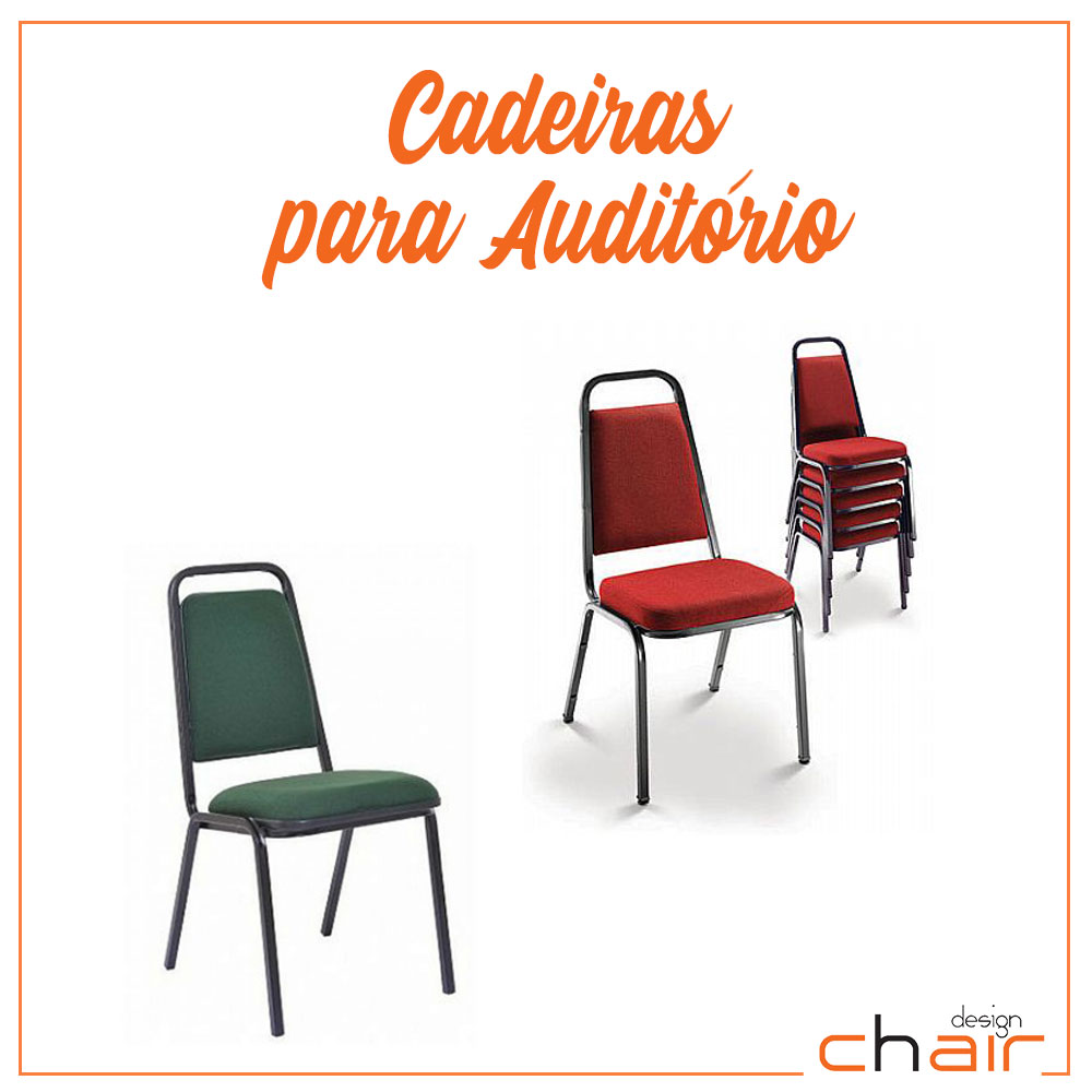 Cadeira para Auditório Empilhável