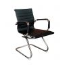 Cadeira Diretor Aproximacao Eames Office Branca Preta