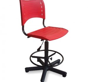 Cadeira Caixa Executiva Base Giratória Preta Iso Chair